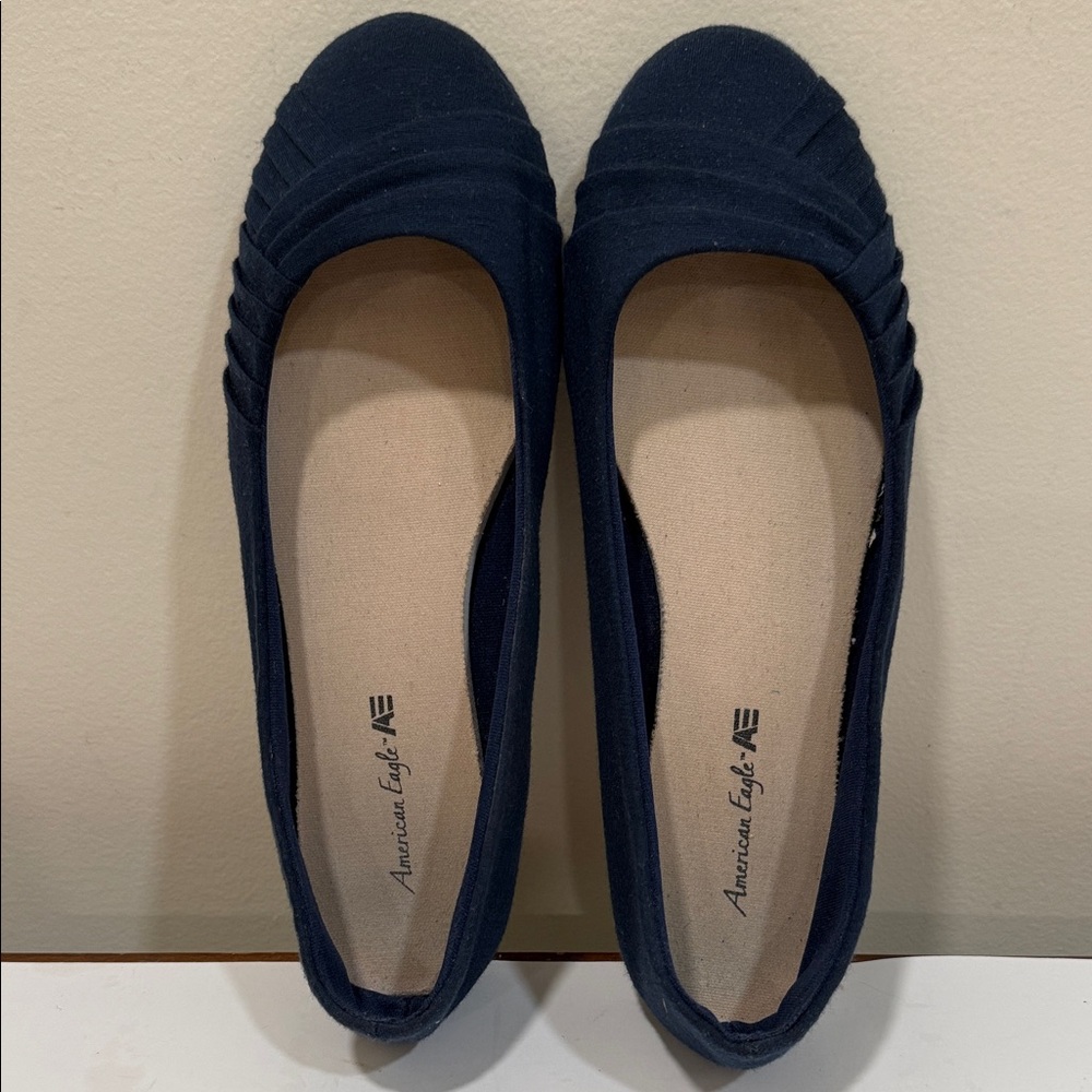 American Eagle Navy Blue Women's Flats (sz 7.5) - Picture 6 of 7
